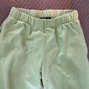 Brandy Melville green rosa sweatpants